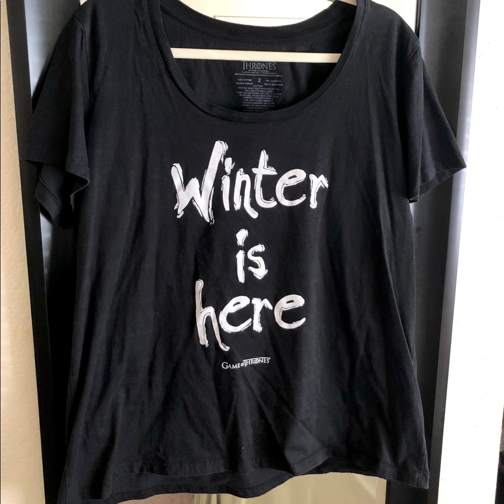 Game of thrones “winter is here” top